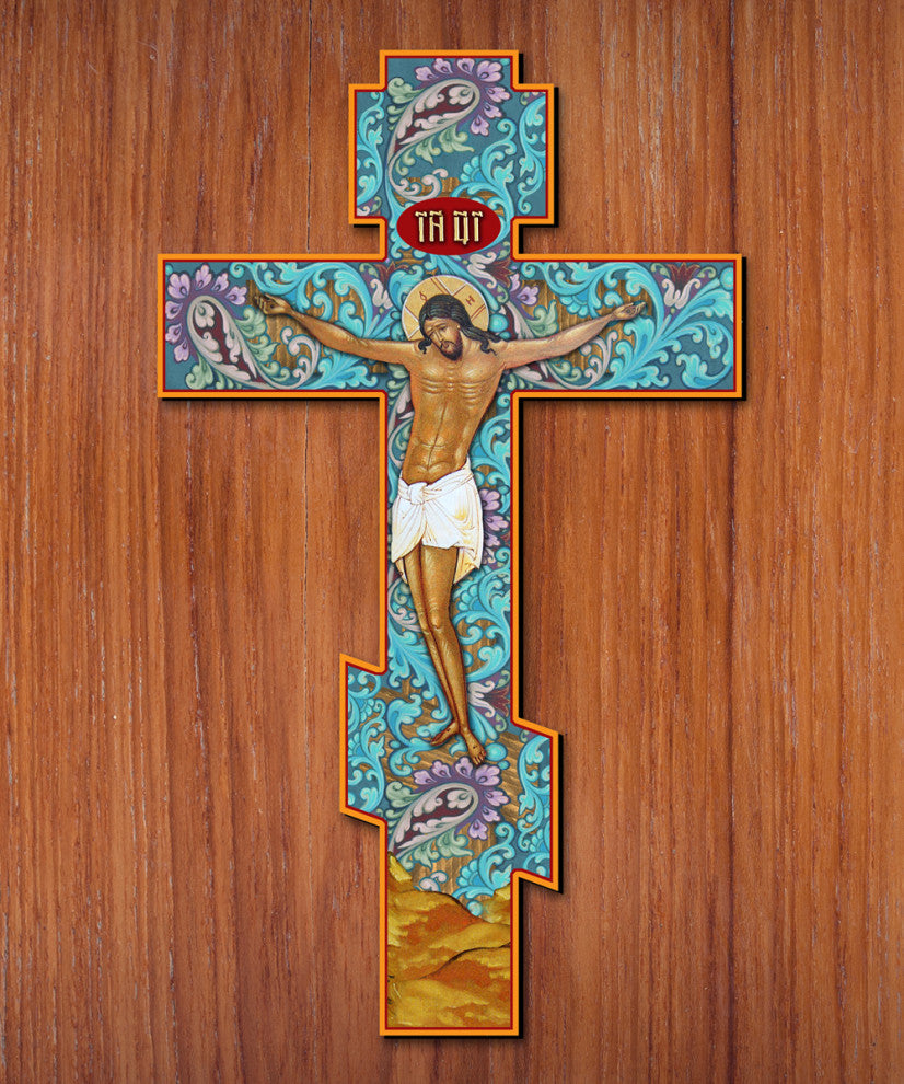Gold plaited Wooden Cross