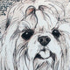 Leonardo's Dogs Shih Tzu Top Knot Dog Pillow
