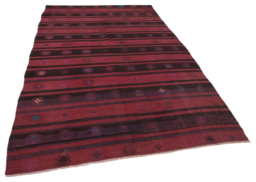Rug N Carpet - Handwoven Anatolian 6' 3'' x 10' 3'' Unique Wool Kilim Rug