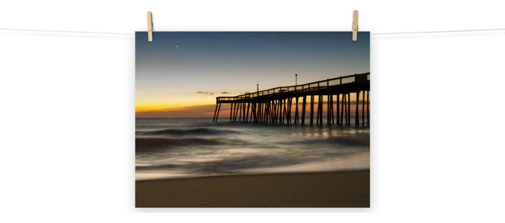 Motion of the Ocean Landscape Photo, Beach Unframed Wall Art Print, 18" X 24"