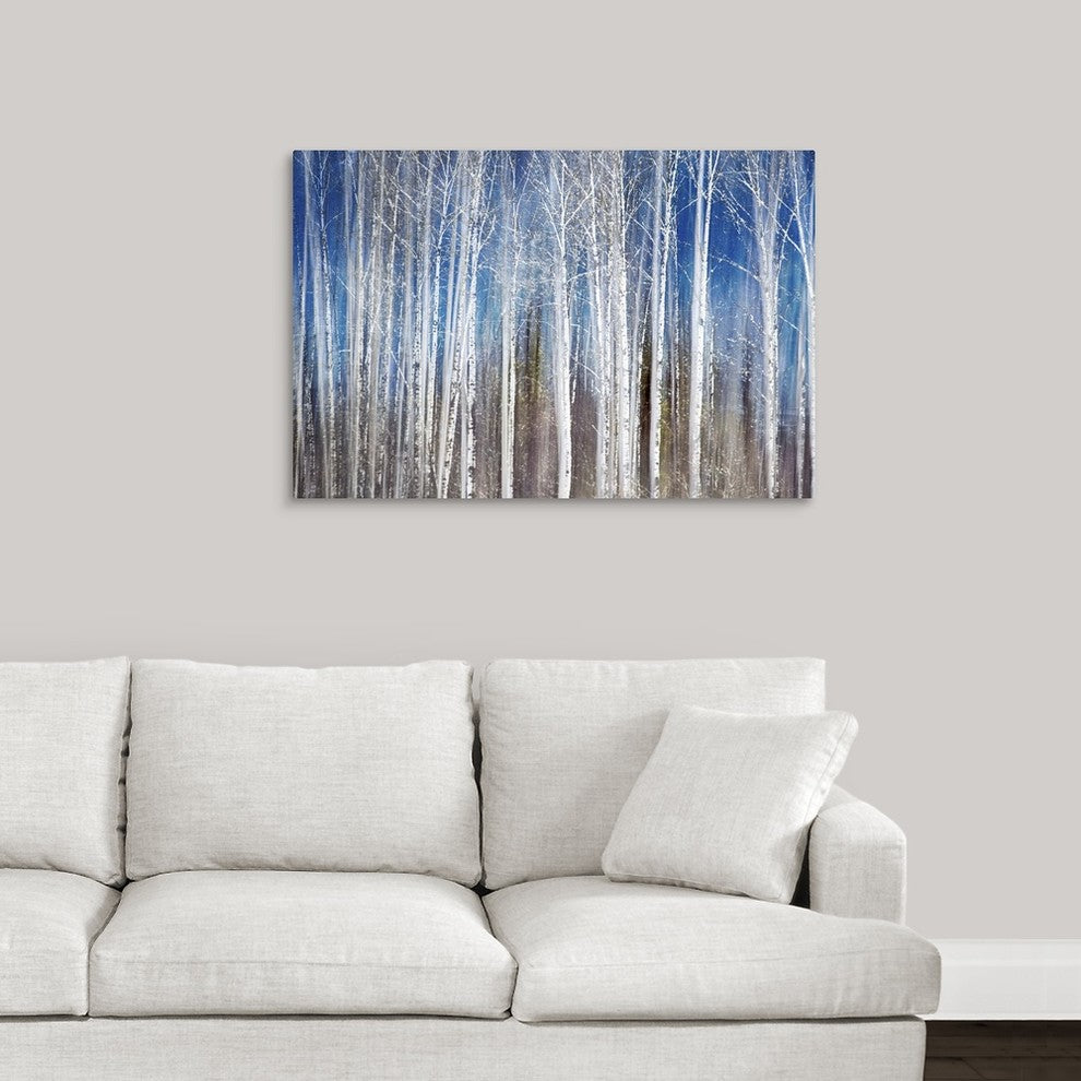 "Birches in Spring" Wrapped Canvas Art Print, 36"x24"x1.5"