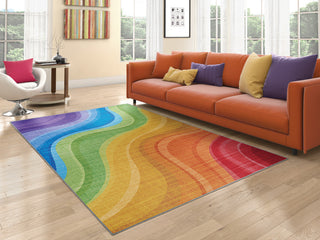 Couristan Rainbow Candiland Multicolor Area Rug, 2' X 8' Runner