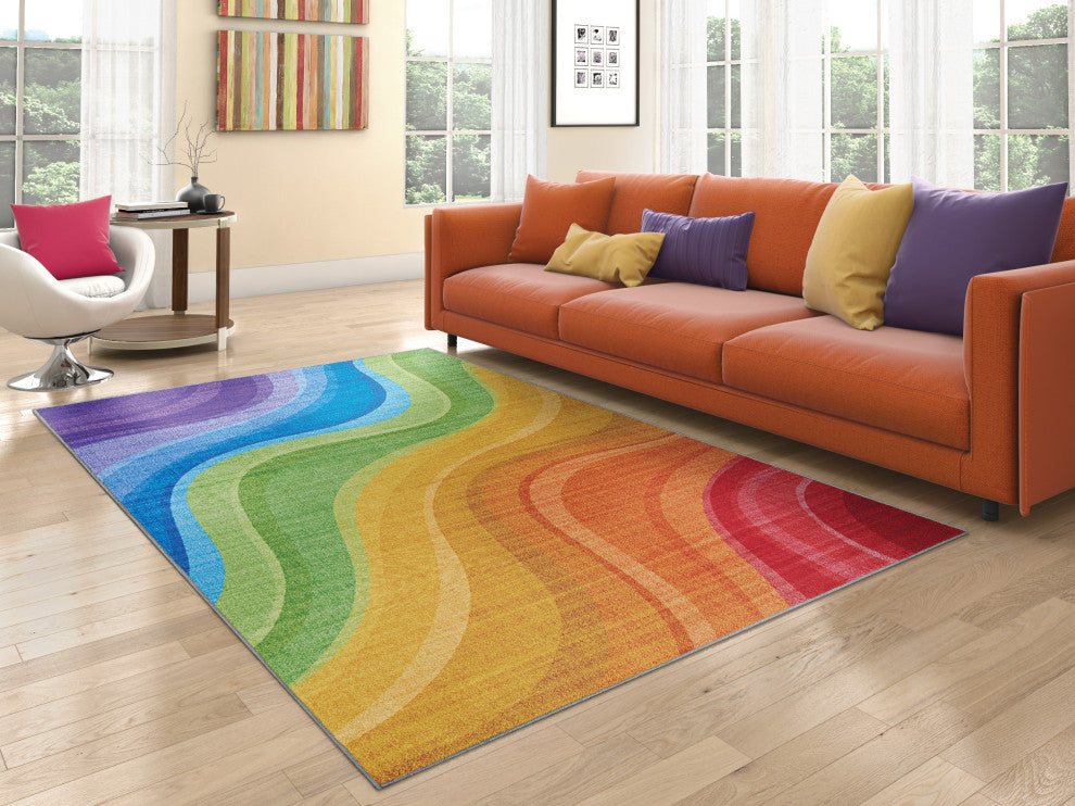 Couristan Rainbow Candiland Multicolor Area Rug, 2' X 8' Runner