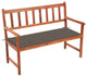 Vidaxl Garden Bench With Cushion 47.2" Solid Acacia Wood