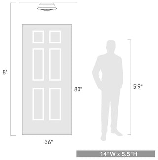 Golden Bartlett Flush Mount, French White, French White Shade