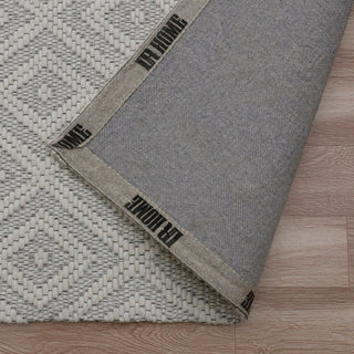 Camden Ivory Transitional Diamond Wool Indoor Area Rug, 7'9" x 9'9"