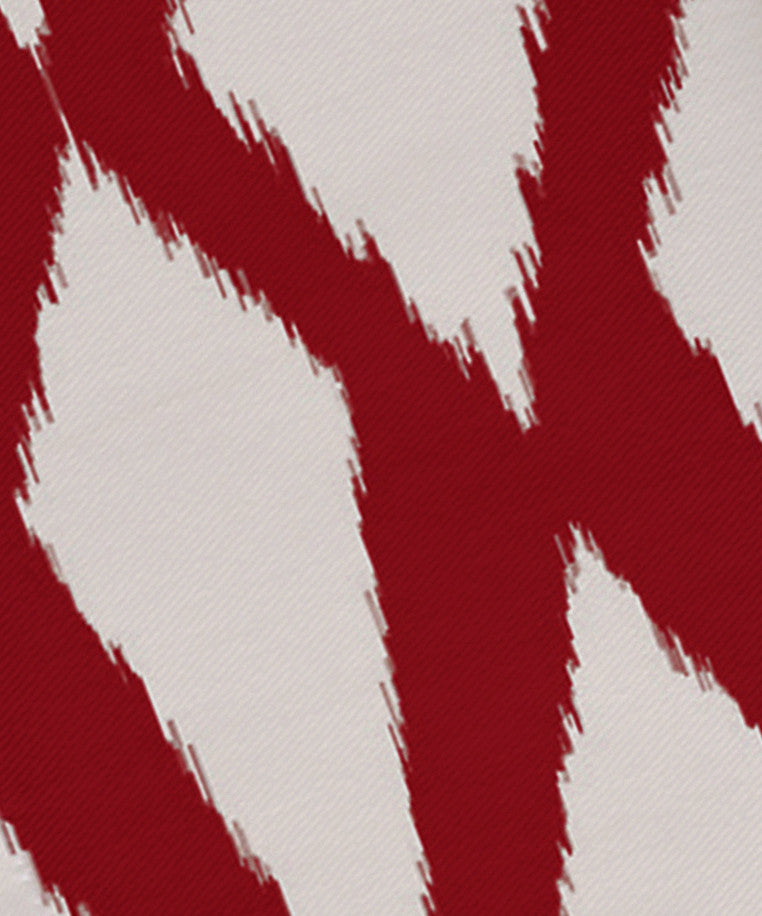 Geometric Decorative Napkin, Red, Set of 4