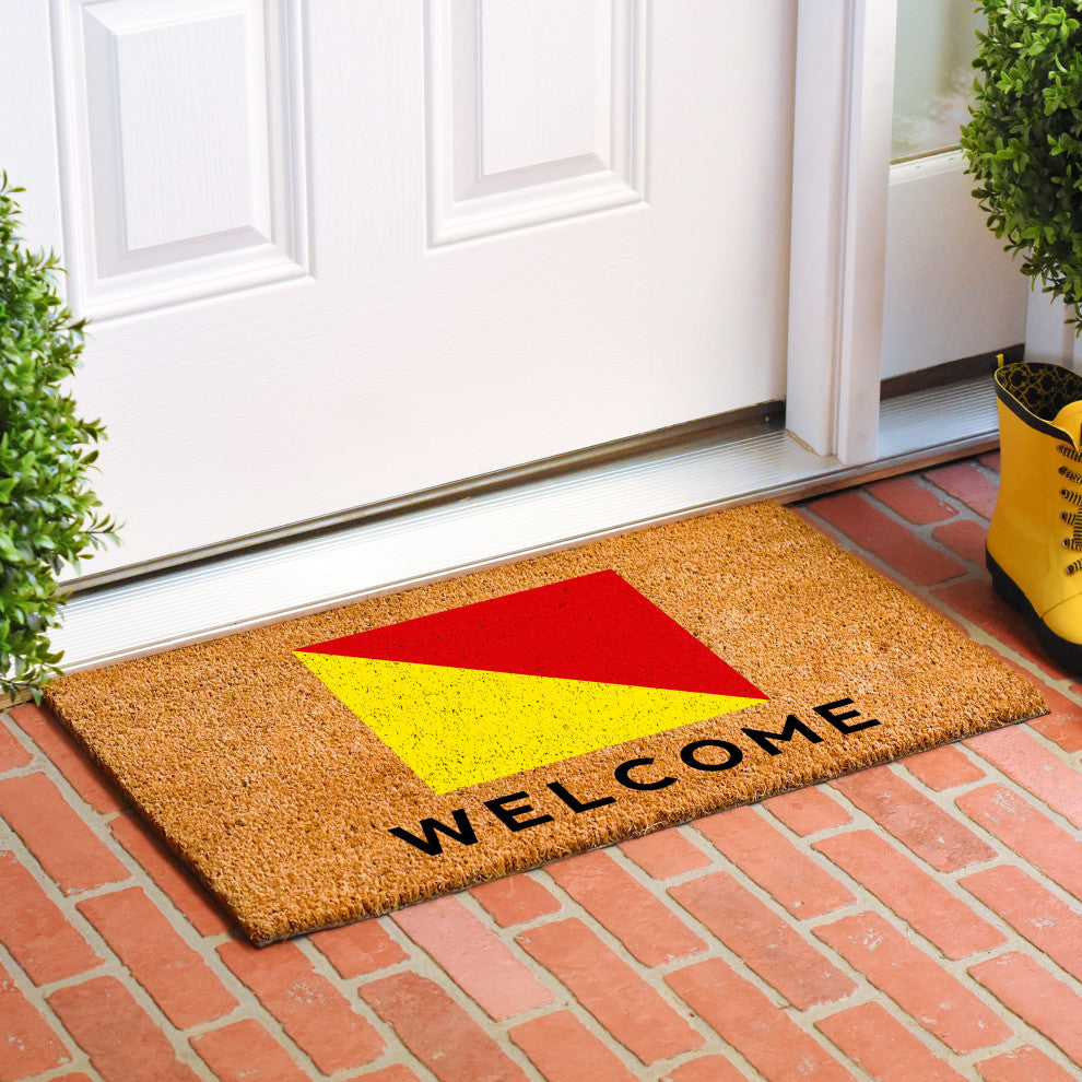 Calloway Mills Nautical Personalized Doormat Doormat, Letter O