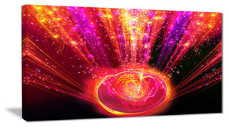 "Shining Radical Blast With Magic Ball" Digital Wall Art, 32"x16"