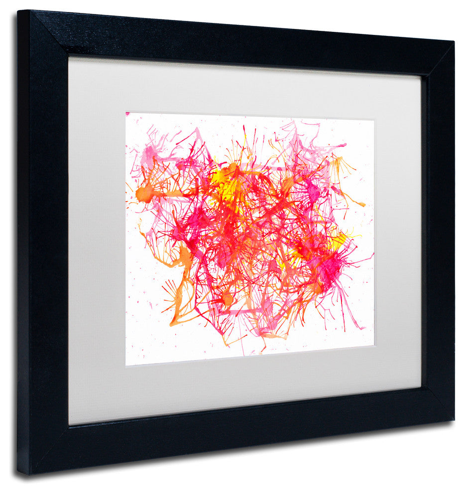 Hello Angel 'Splatters 2' Art, Black Frame, White Mat, 14x11