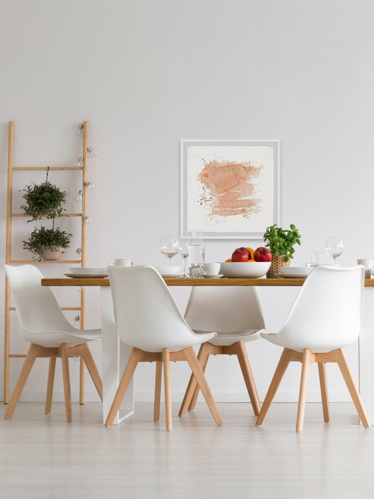 "Invisible Movement" Framed Painting Print, 32x32