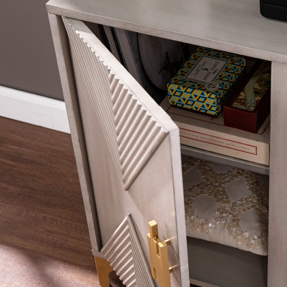 Fareham Color Changing Fireplace w/ Media Storage