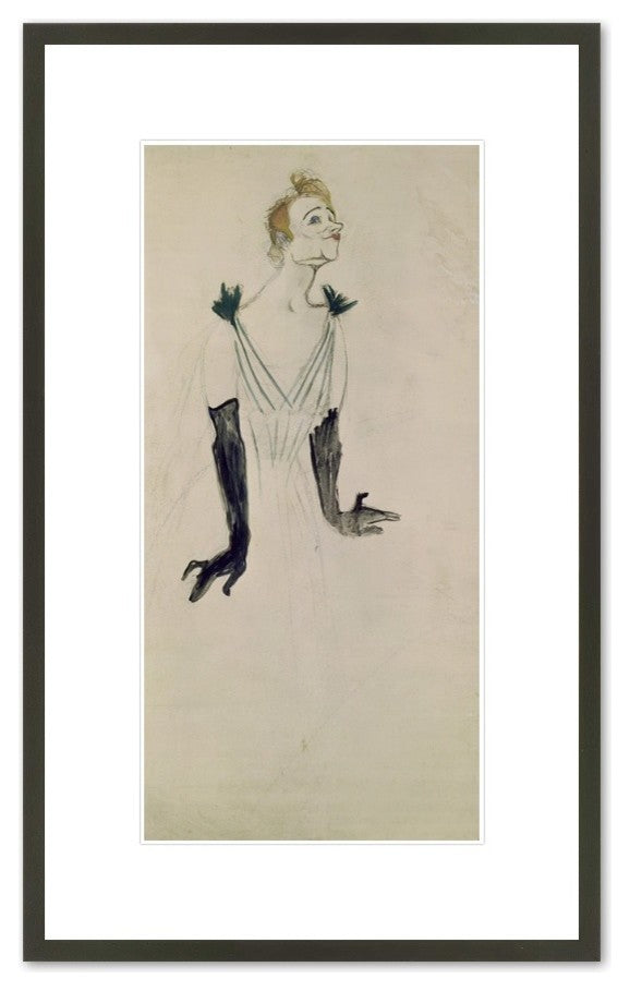 Yvette Guilbert (1865-1944), 1894 (charcoal and oil)