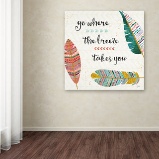 Jess Aiken 'Light as a Feather III' Canvas Art, 35" x 35"