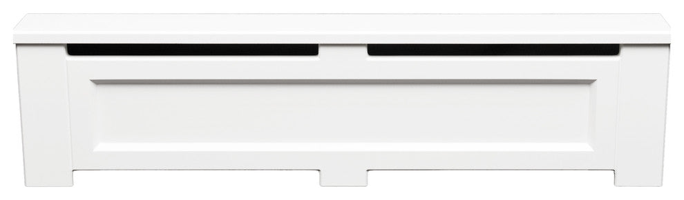Wood Baseboard Heater Cover 3ft Length, Shaker, Closed Endcaps