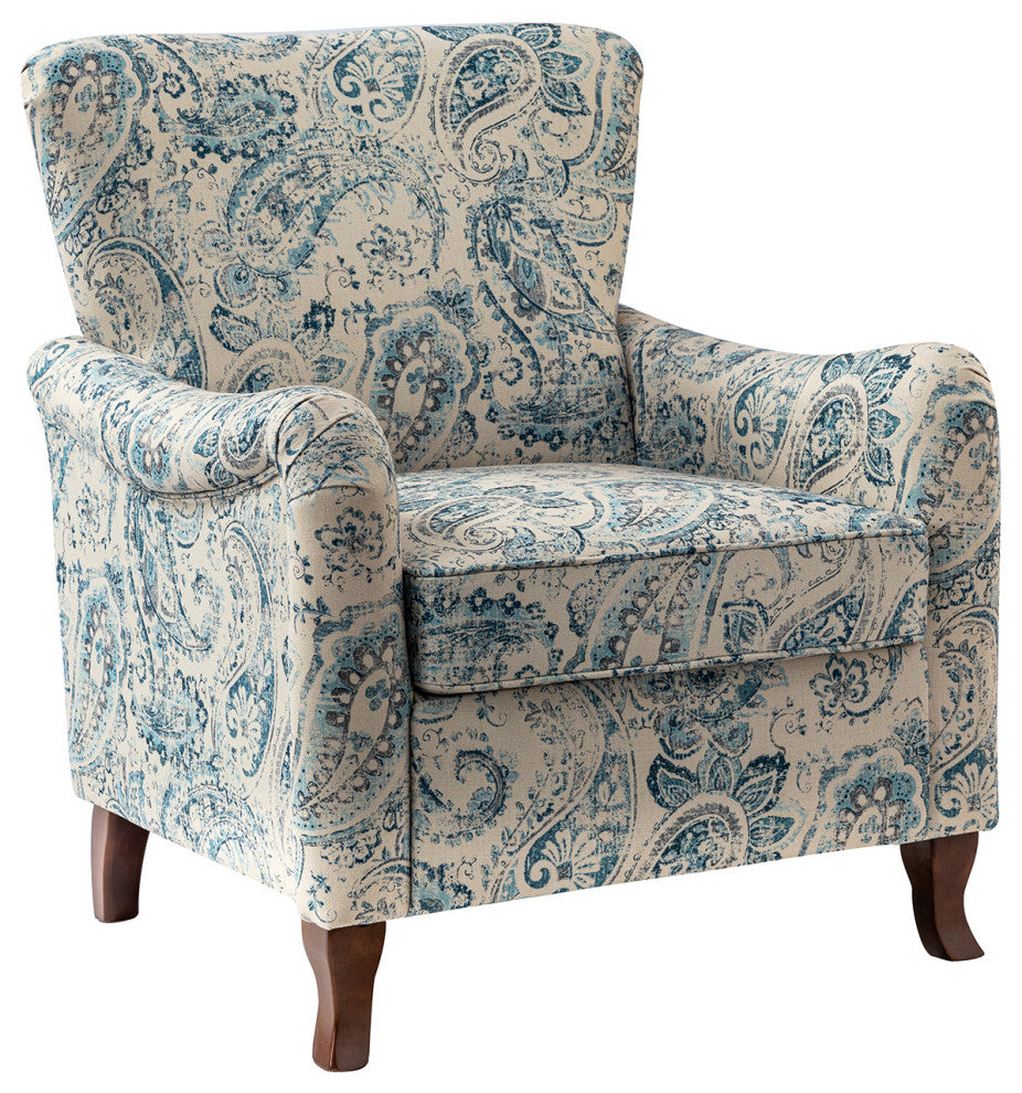 Nicola Contemporary Armchair, Blue