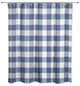 Navy Buffalo Check 71x74 Shower Curtain