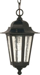 Nuvo Cornerstone 1-Light Incandescent Outdoor Light Fixture, Textured Black