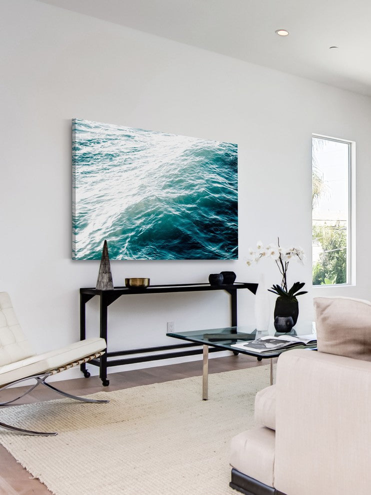 Marmont Hill, "Ombre in Turquoise" by Morgan Hartley on Wrapped Canvas, 45x30