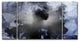 Ready2HangArt ''Glitzy Mist XII'' by Tristan Scott, 30"x60", 3 Piece Set