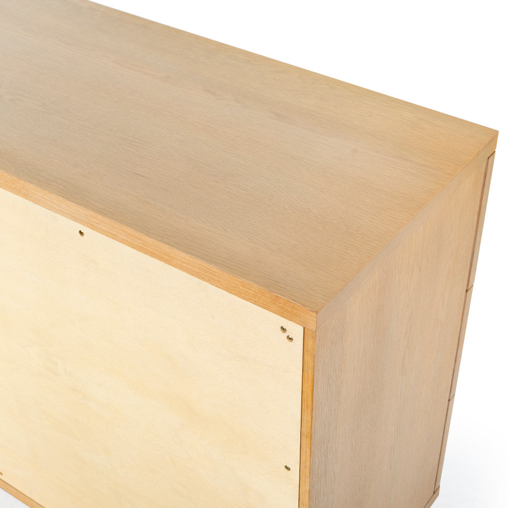 Safavieh Couture Deziree Wood 6 Drawer Dresser, Natural