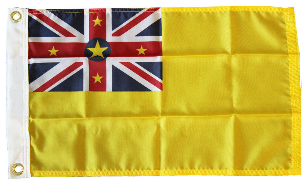 Niue, 12"x18" Nylon Flag
