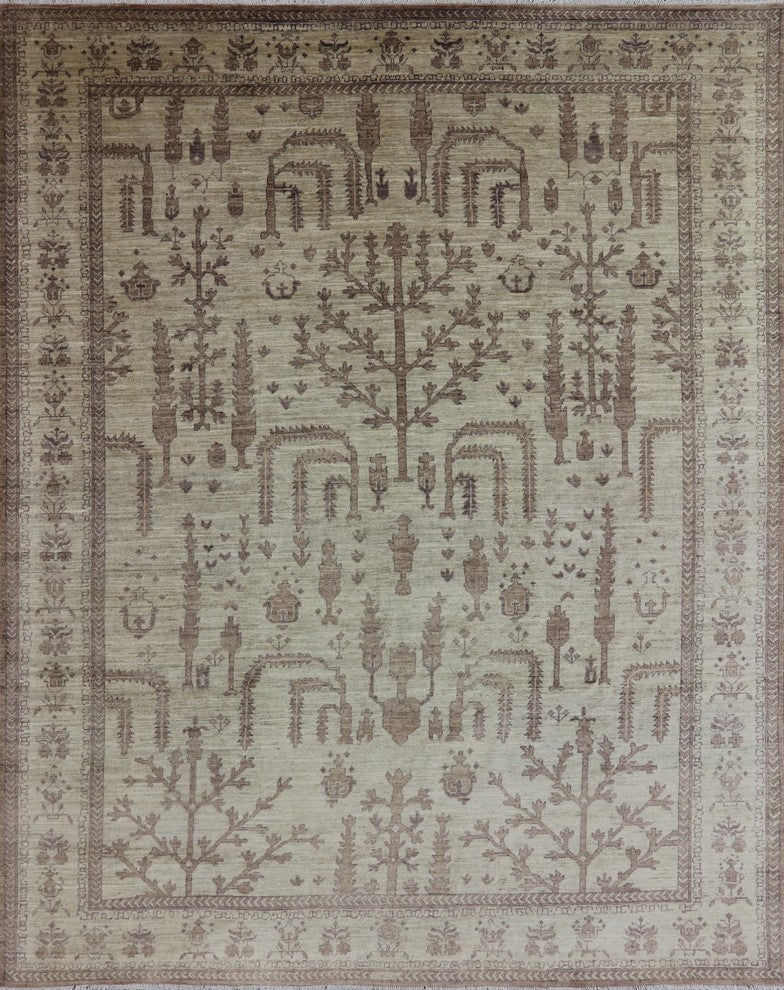 Oriental Peshawar Hand Knotted Rug 10'x12', MC487