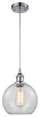 Innovations Lighting 516-1P-PC-G122-8-LED Athens 1 Light 8" Mini Pendant