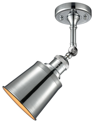 1-Light Addison 5" Semi-Flush Mount, Polished Chrome