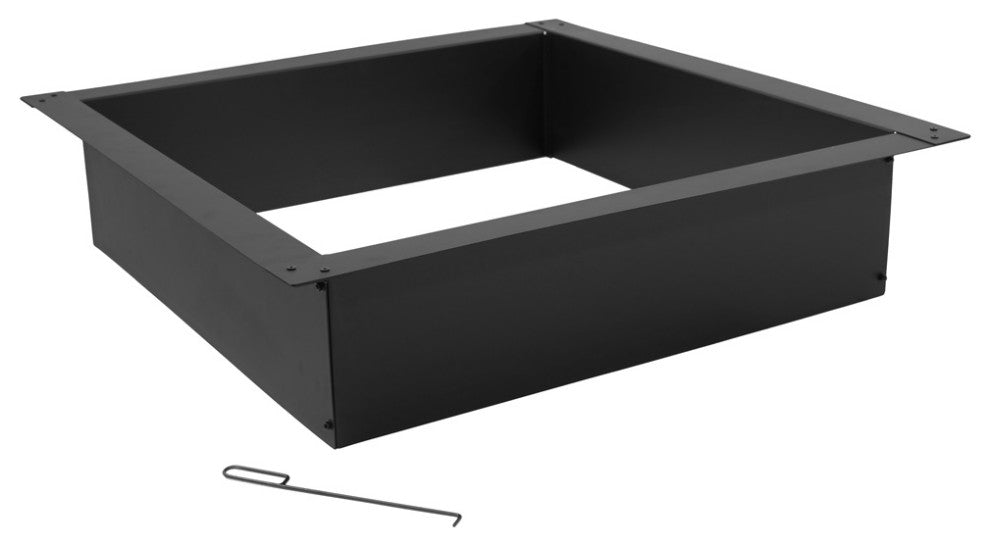 Sunnydaze Square Heavy-Duty Fire Pit Rim Liner, 36" Square Inside Dimension