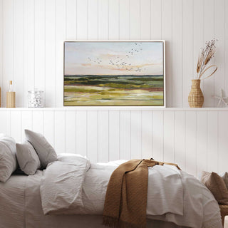 "Skyscape Serenade" - Pastoral Elegance Canvas Art Print