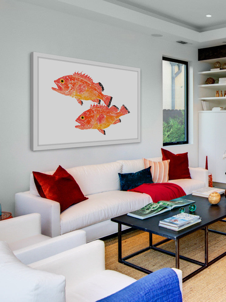 "Yelloweye Rockfish" Framed Painting Print, 18"x12"