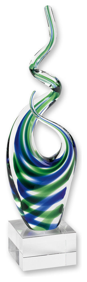 Ocean Blue/Green Centerpiece 14"