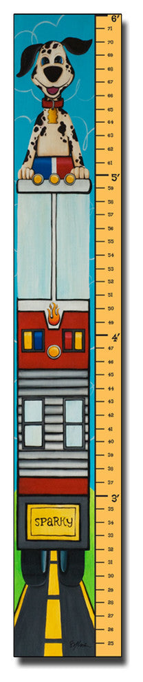 ''6 Foot Growth Chart, Growth Spark'' Canvas Art by Sylvia Masek