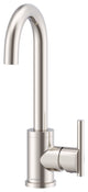 Parma Single Handle Bar Faucet, Stainless Steel