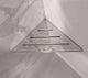Bath Shelf or Foot Rest 9", Wall Mount Triangle Shelf, Polished Chrome