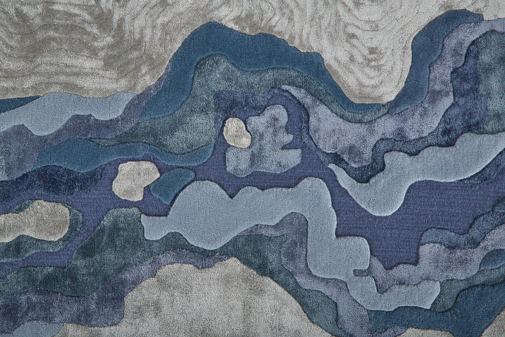 Weave & Wander Arwyn Modern Viscose Rug, 8'x10'