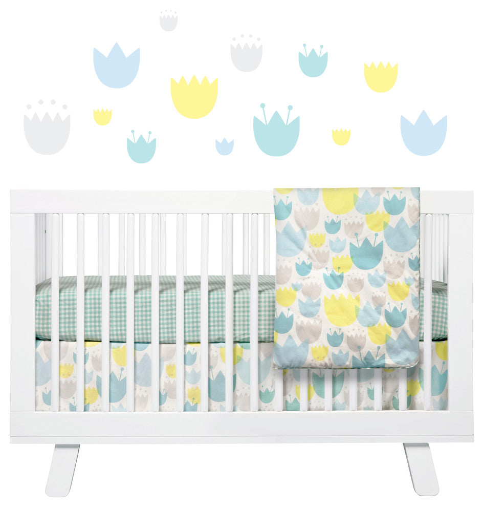 Babyletto Tulip Garden 6-Piece Crib Bedding Set