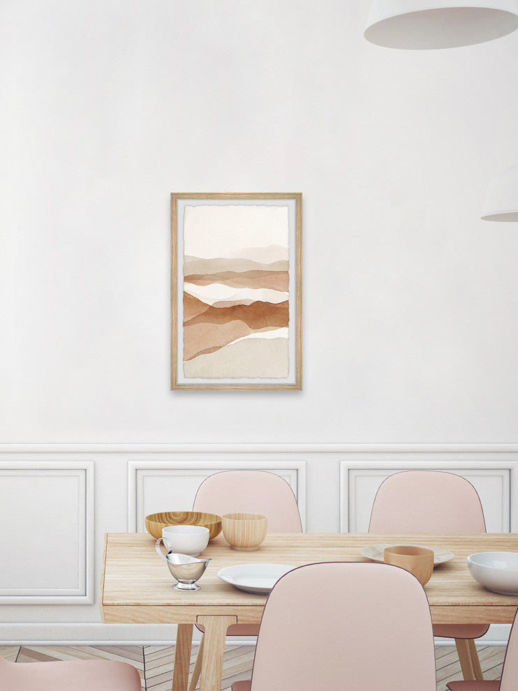 "The Glowing River" Framed Painting Print, 12x18
