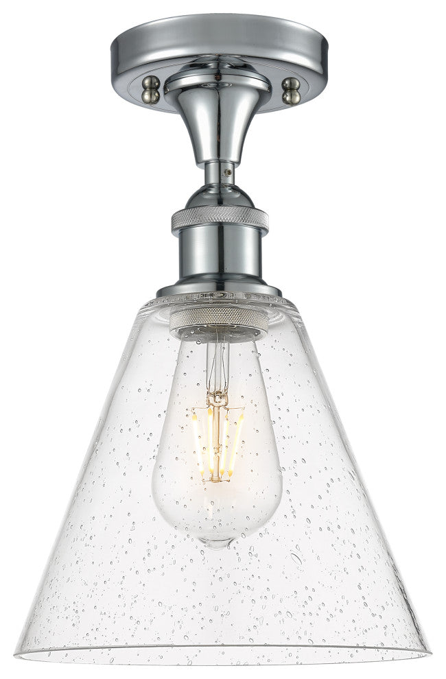 Innovations 516-1C-PC-GBC-84-LED 1 Light Semi-Flush Mount, Polished Chrome