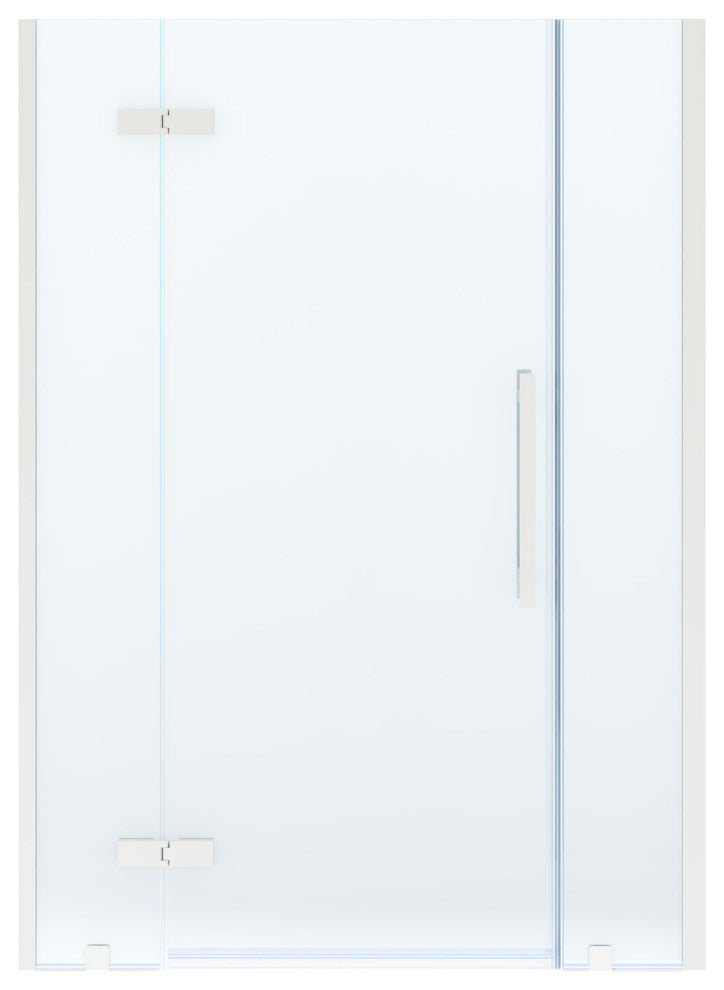 Tampa 51 11/16-54 1/16"Wx72"H Alcove Hinge Shower Door Satin Nickel