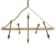 Sperato Chandelier, Antique Brass