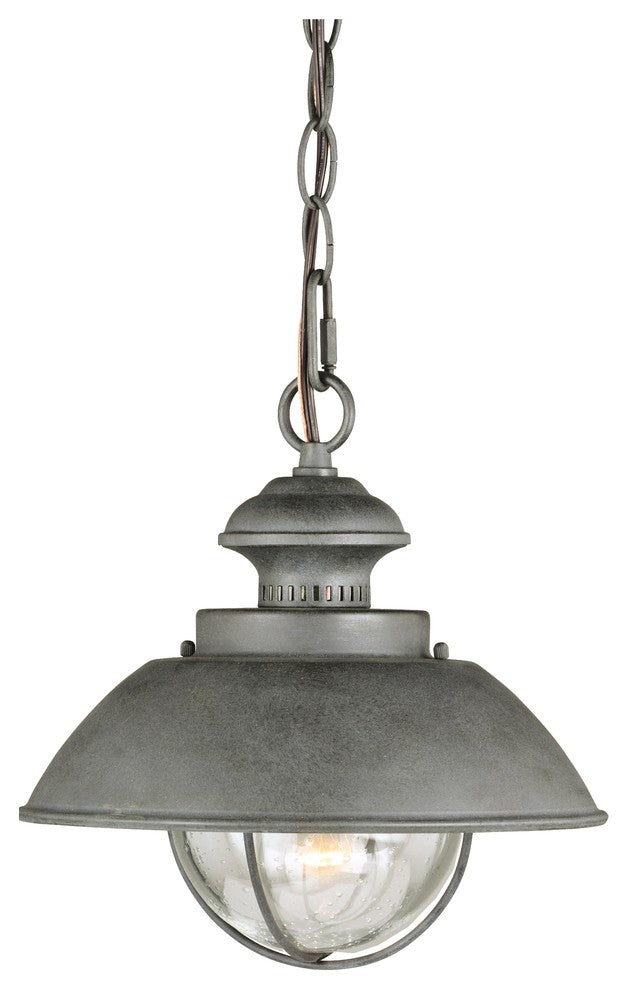 Harwich 10" Outdoor Pendant Textured Gray