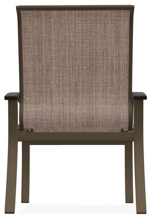Belle Isle Sling Outdoor Dining Chair, Augustine Fennel/Beachwood