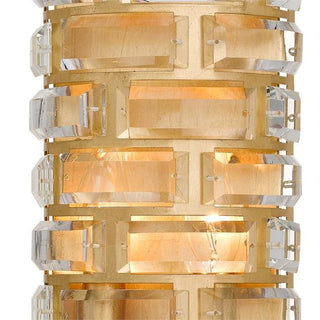 Crystorama Meridian 4-Light 13" Wall Sconce in Antique Gold