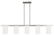 Astoria Chandelier, Brushed Nickel