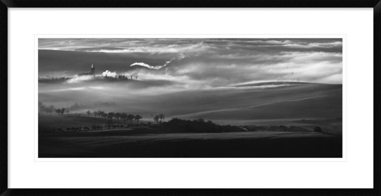 "How The Mists Arise" Framed Digital Print by Peter Svoboda, 38"x20"