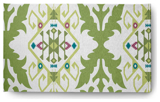 Bombay Medallion Soft Chenille Area Rug, Green, 3'x5'