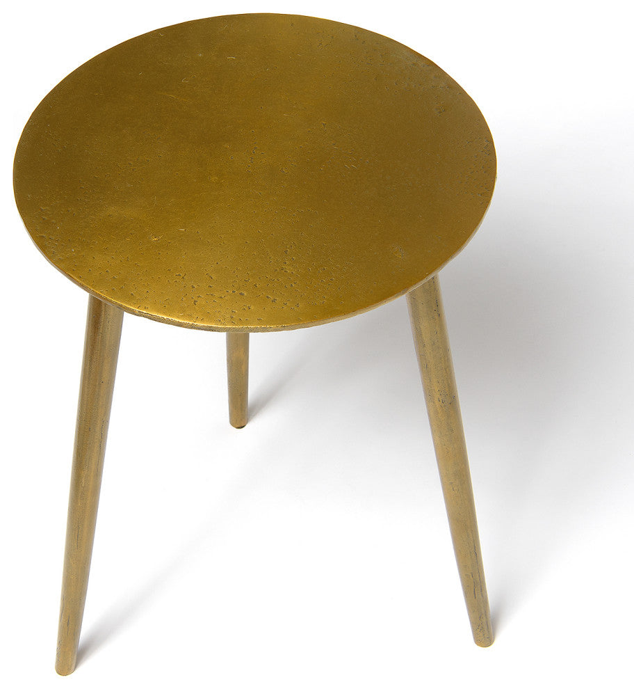 Orissa Brass Finish Accent Table