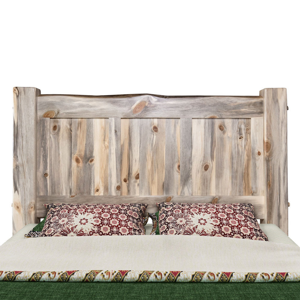 Big Sky Collection Live Edge Panel Bed, Twin, Natural